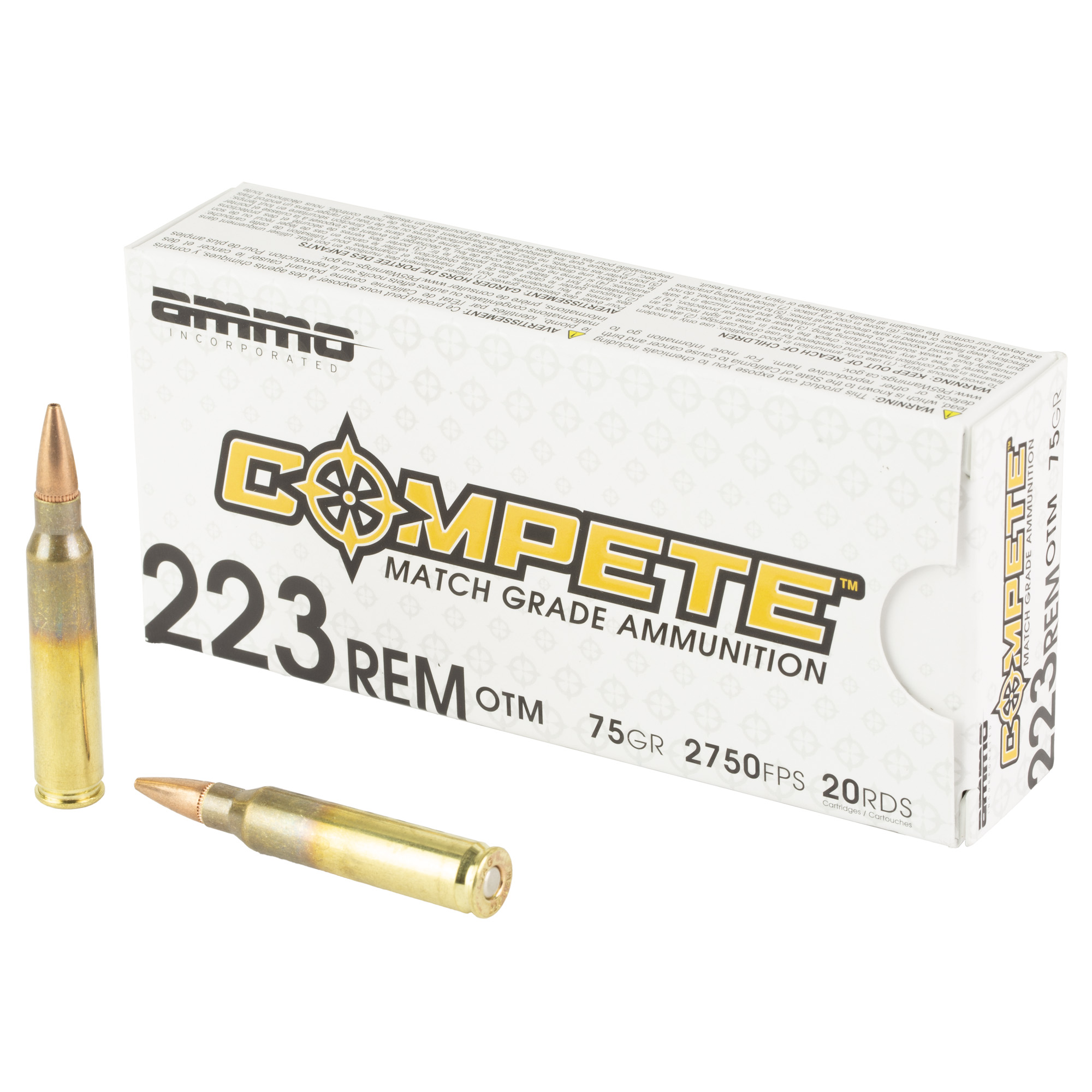 AMMO INC 223REM 75GR OTM 20/200