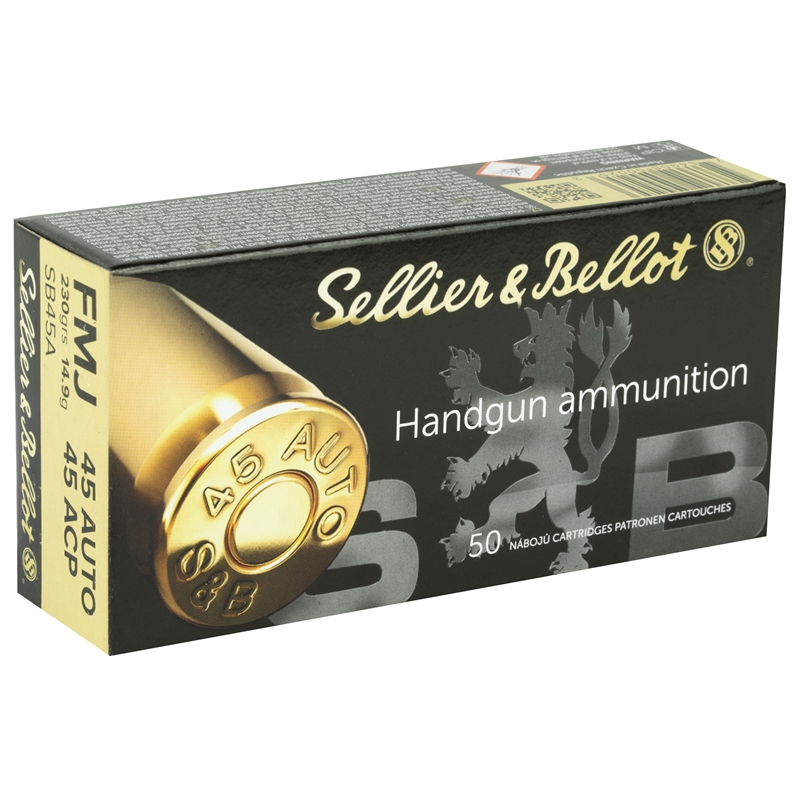 Sellier & Bellot .45 Auto FMJ 230 Grain
