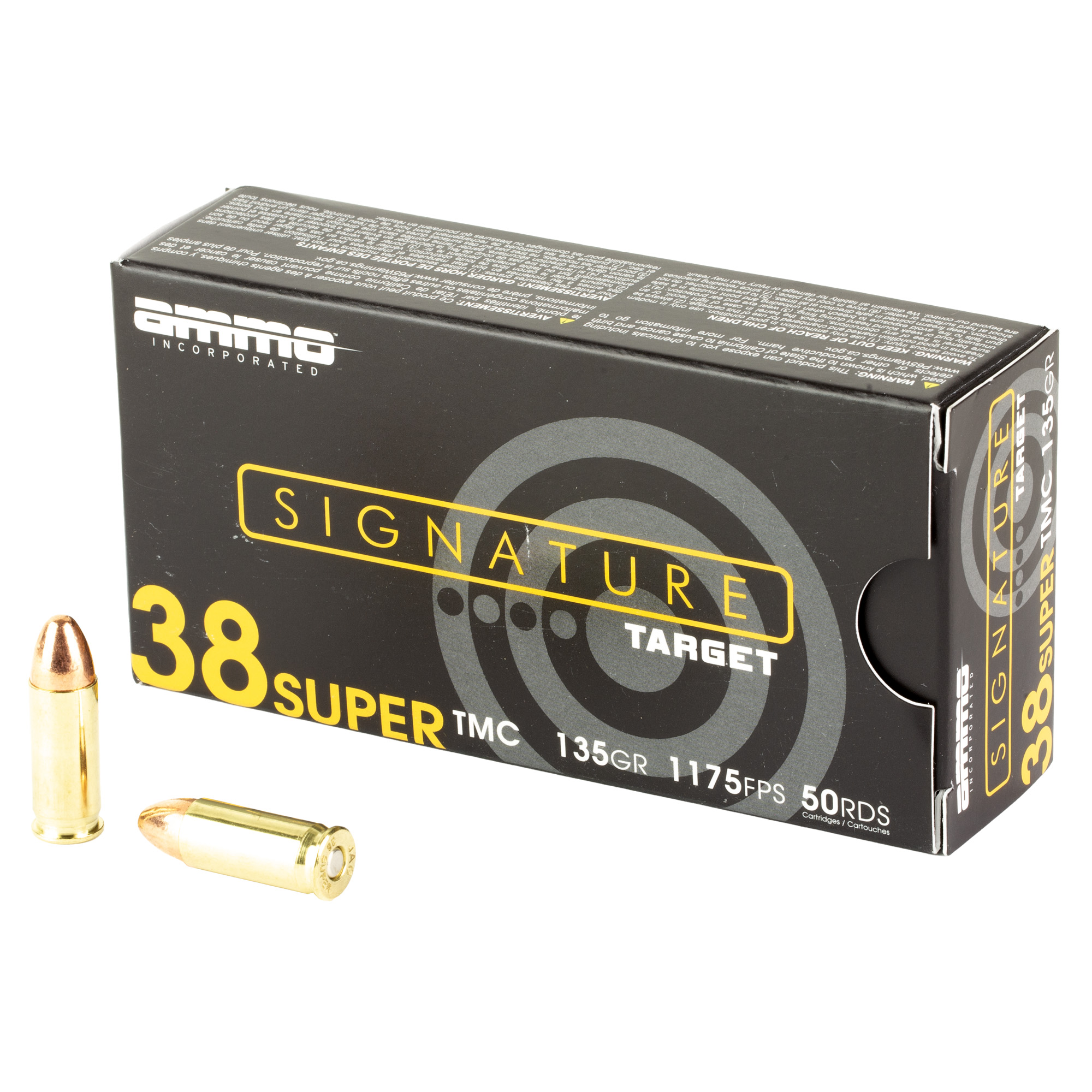 AMMO INC 38 SUPER 135GR TMC 50/1000
