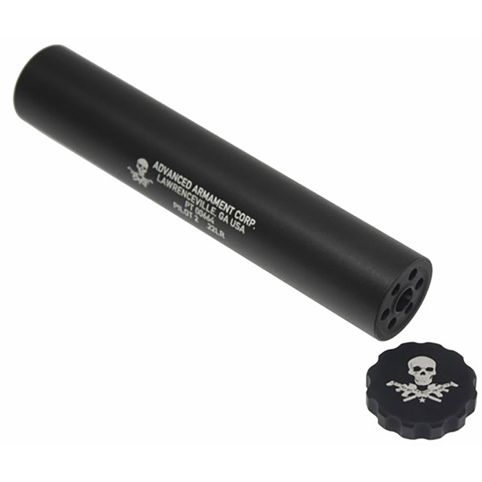AAC Pilot 2 22 Long Rifle Suppressor 1/2-28 Threaded Compact Finish