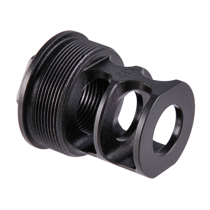 Jmac Customs RRD X12 2 Port Compensator 1/2-36 Stainless Steel Nitride
