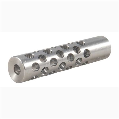 Keeno Arms Muzzle Brake 22 Caliber 7/16-28 Stainless Silver Universal .560