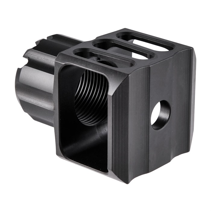 Jmac Customs Loud and Flashy Muzzle Brake 24 24-1.5RH Stainless Black Nitride