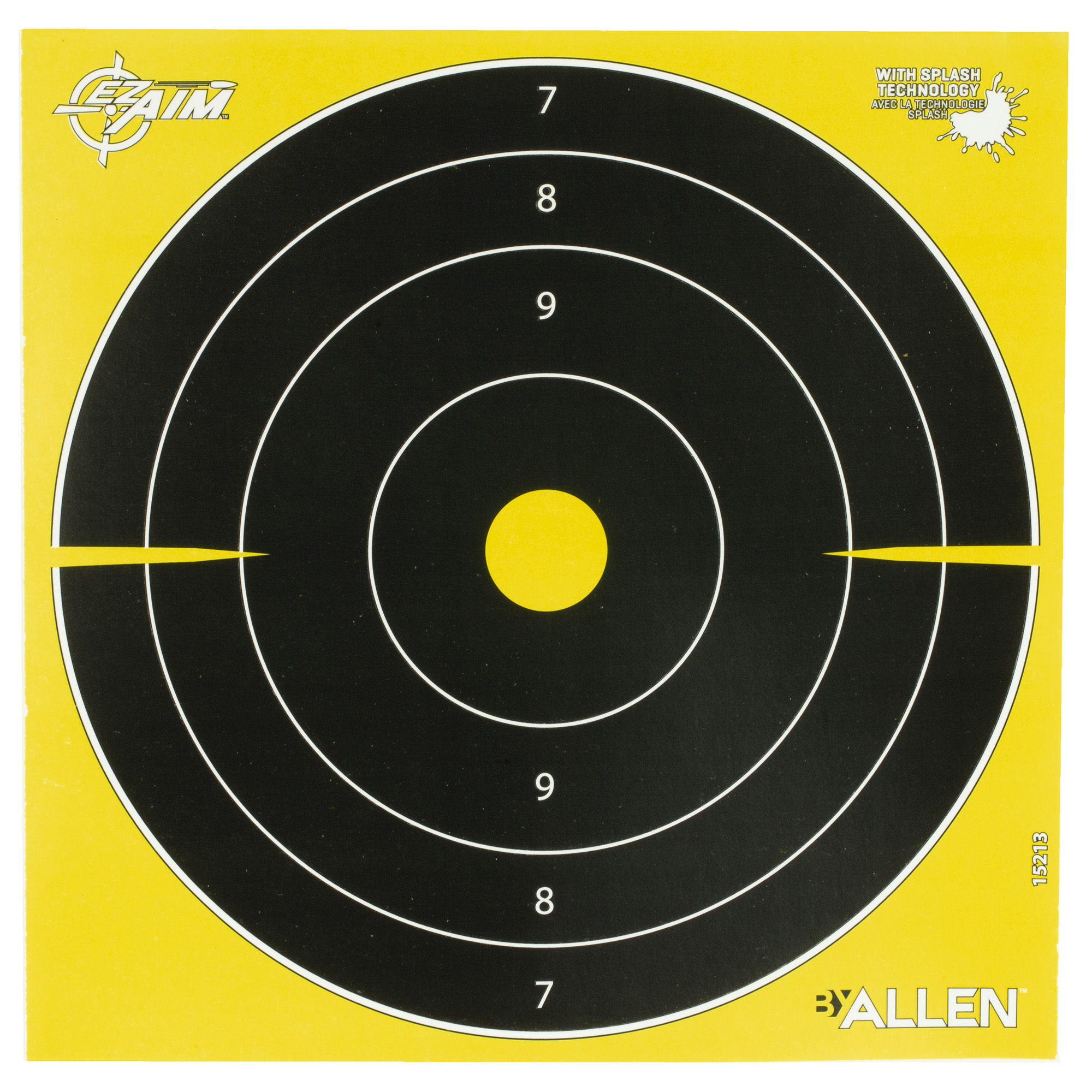 EzAim Splash Bullseye Paper Target 8x8 25 pk.