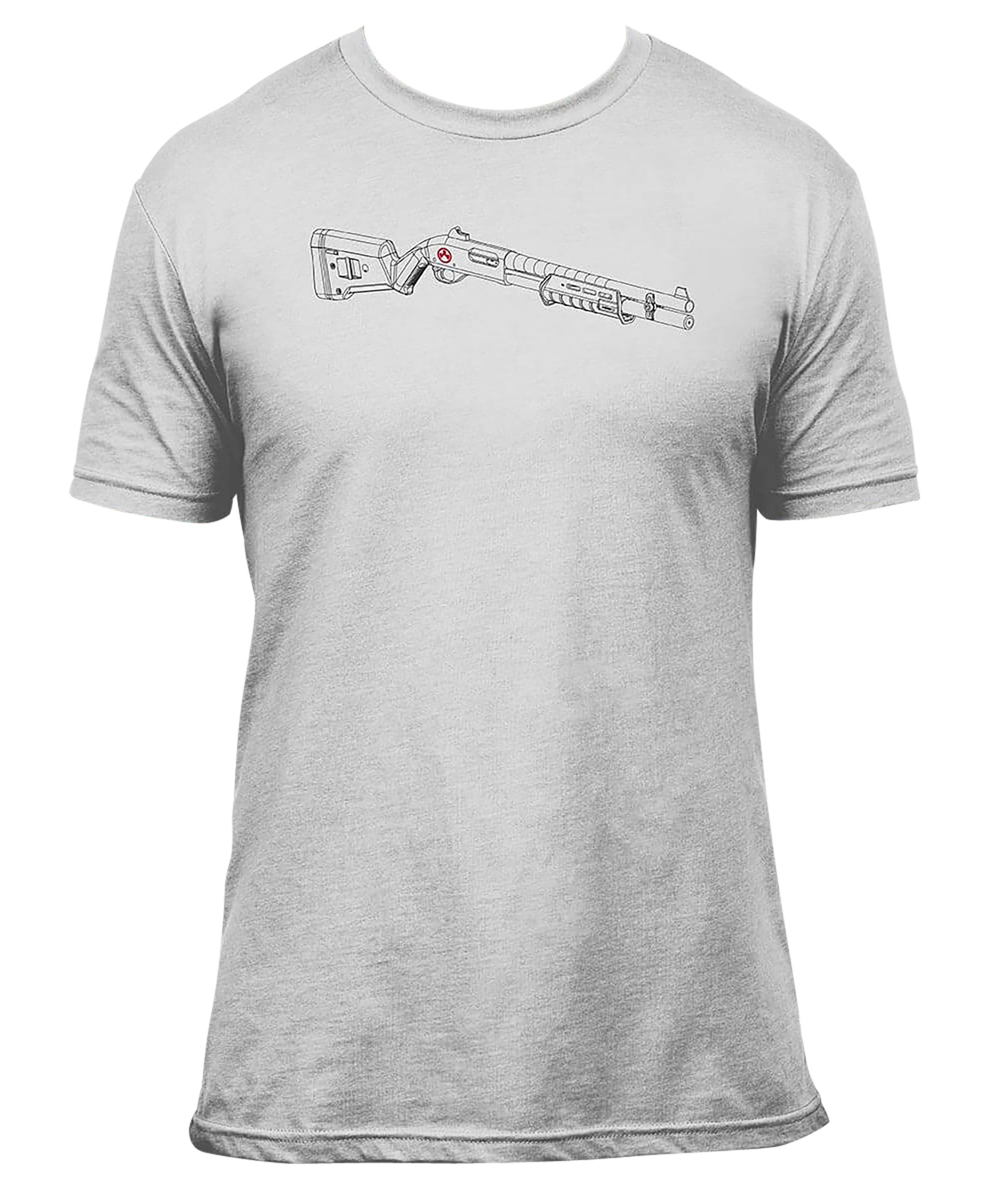 Magpul MAG1278-041-S SGA Blueprint  Stone Gray Heather Cotton/Polyester Short Sleeve Small