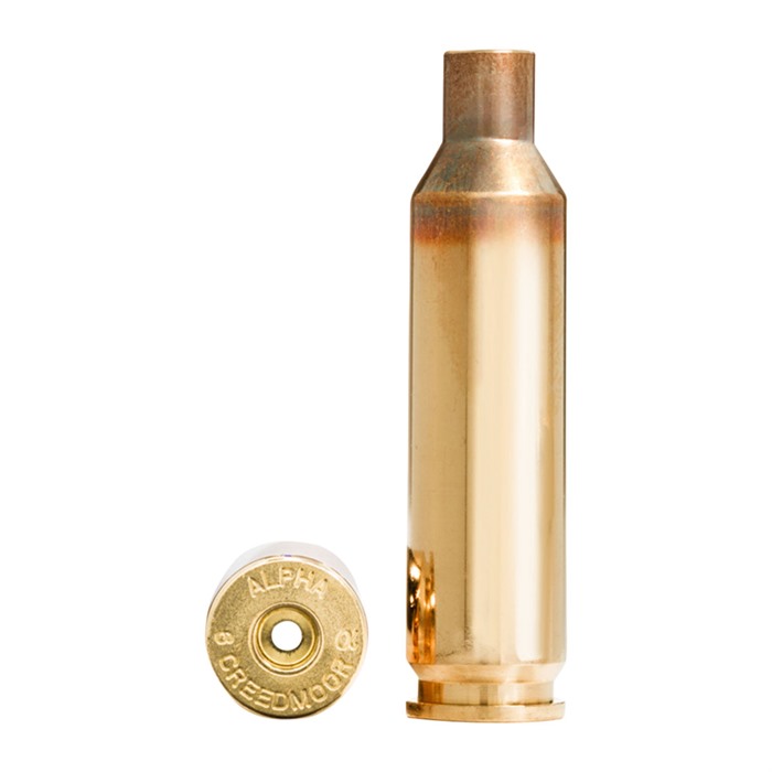 Alpha Munitions Ultra Premium Unprimed Brass Cartridge Cases 6mm Creedmoor - Small Rifle Primer 100/Box