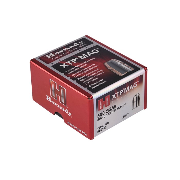 Hornady Traditional Pistol Bullets 50 Cal. .500 350 gr. XTP 50 box
