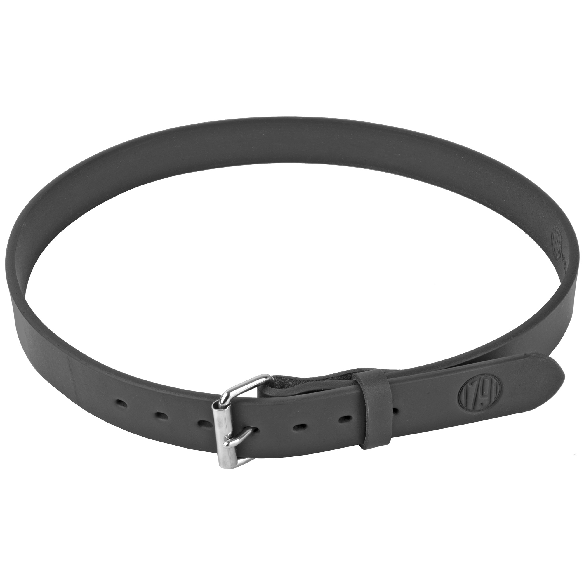 1791 Gunleather BLT013842SBLA 01  Gun Belt Stealth Black Leather 38/42 1.50" Wide Buckle Closure