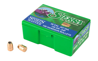 Sierra 8320 Sports Master  38Cal 125gr Jacketed Hollow Point 100/Box