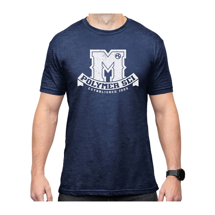UNIVERSITY BLEND NAVY HEATHER T-SHIRT SMALL