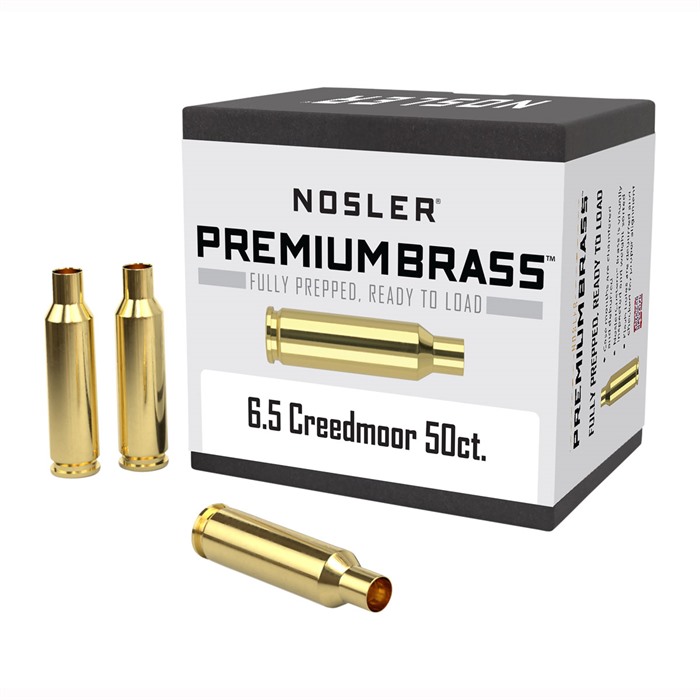 Nosler Custom Brass 6.5mm Creedmoor 50 Per Box
