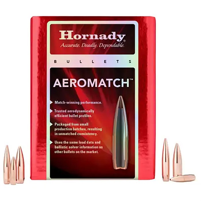 Hornady 307191   30Cal .308 175gr Hollow Point Boat Tail 500 Per Box/6 Case