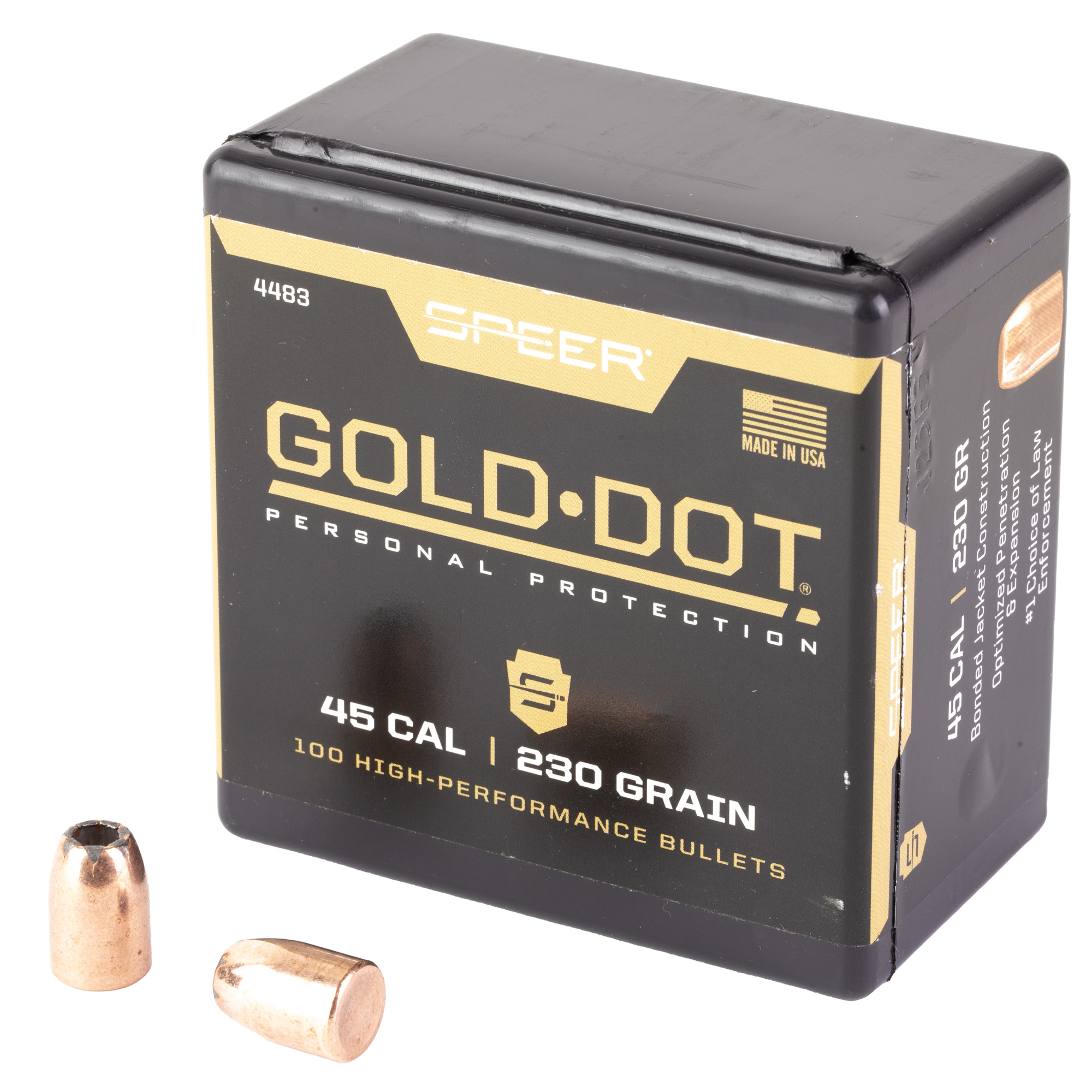 Speer 4483 Gold Dot Personal Protection 45Cal 230gr Hollow Point 100 Per Box/5 Case