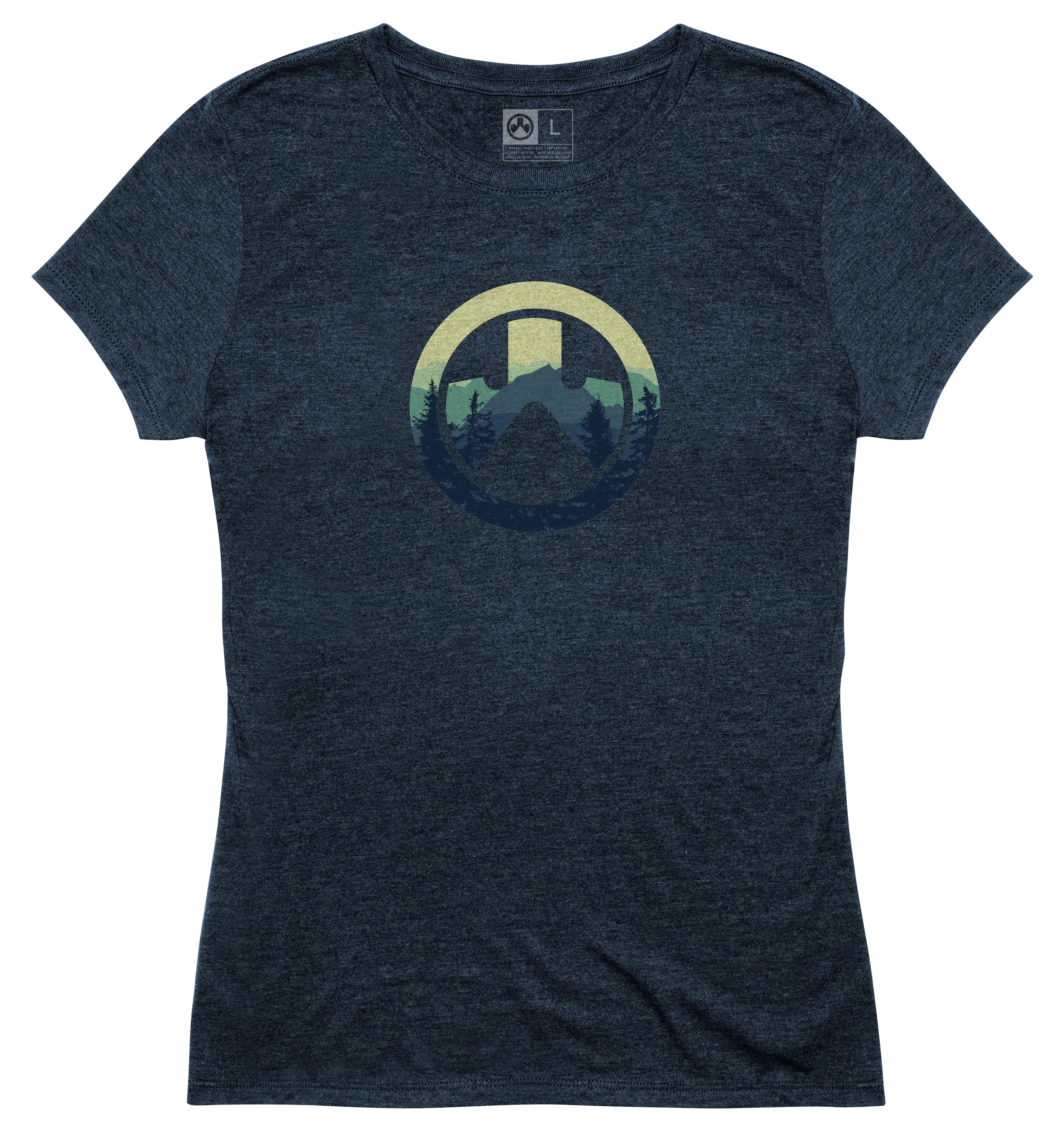 Magpul MAG1193-411-M Cascade Women's Navy Heather Cotton/Polyester Short Sleeve Medium