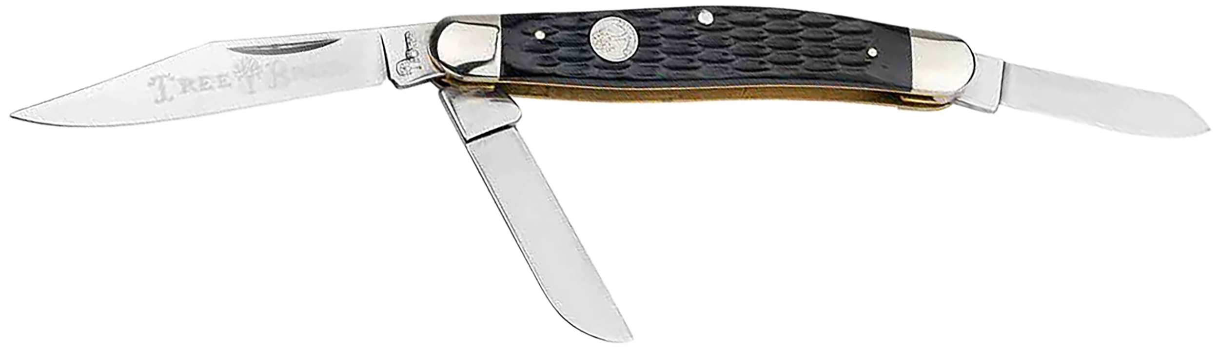 Boker 110856 Stockman Traditional Large Clip Point/Sheepsfoot/Spey Plain D2 Steel Blade Black Jigged Bone Handle