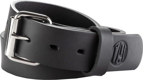 1791 Gunleather BLT014650SBLA 01  Gun Belt Stealth Black Leather 46/50 1.50" Wide Buckle Closure