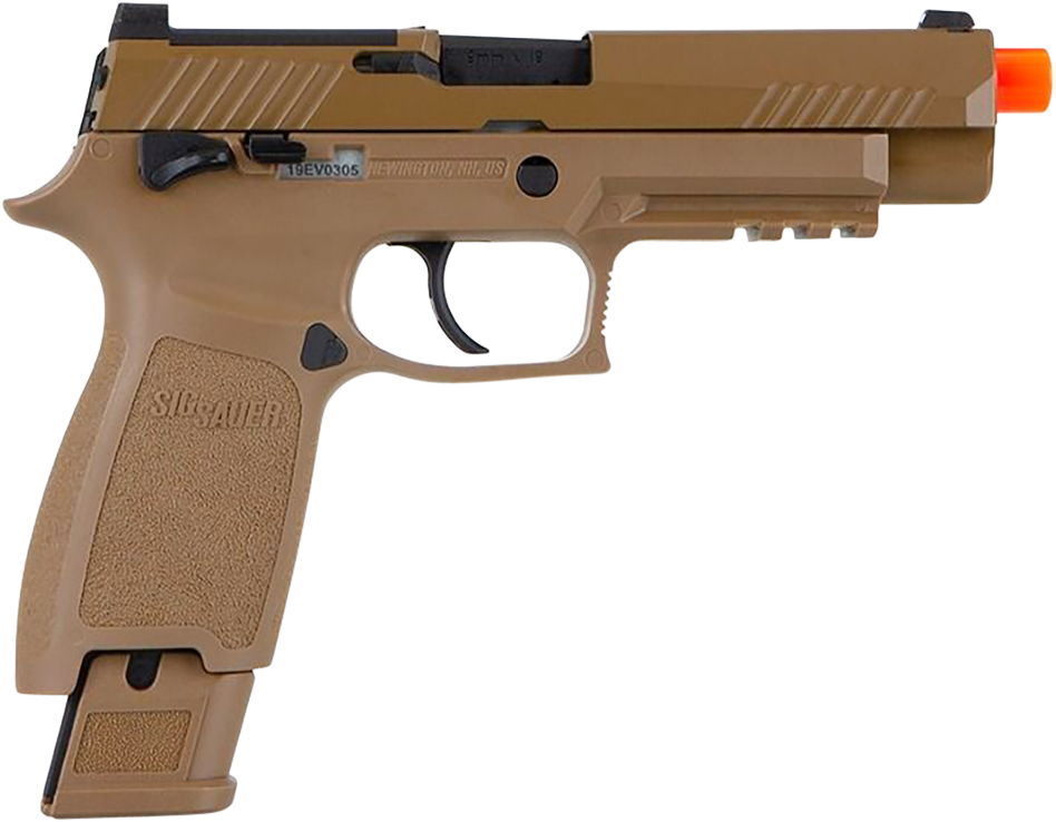 Sig Sauer Airguns AIRPFM17GG Proforce M17 Air Soft Green Gas 6mm 21+1 Coyote Polymer Grips