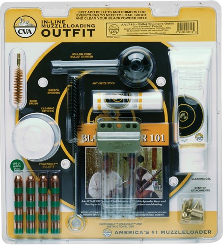 CVA Muzzleloading Accessory Outfit 50 Cal Pellet Shooter Kit