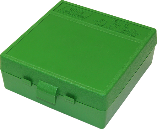 MTM P-64 Series Handgun Ammo Box for 50 AE 480 Ruger Green