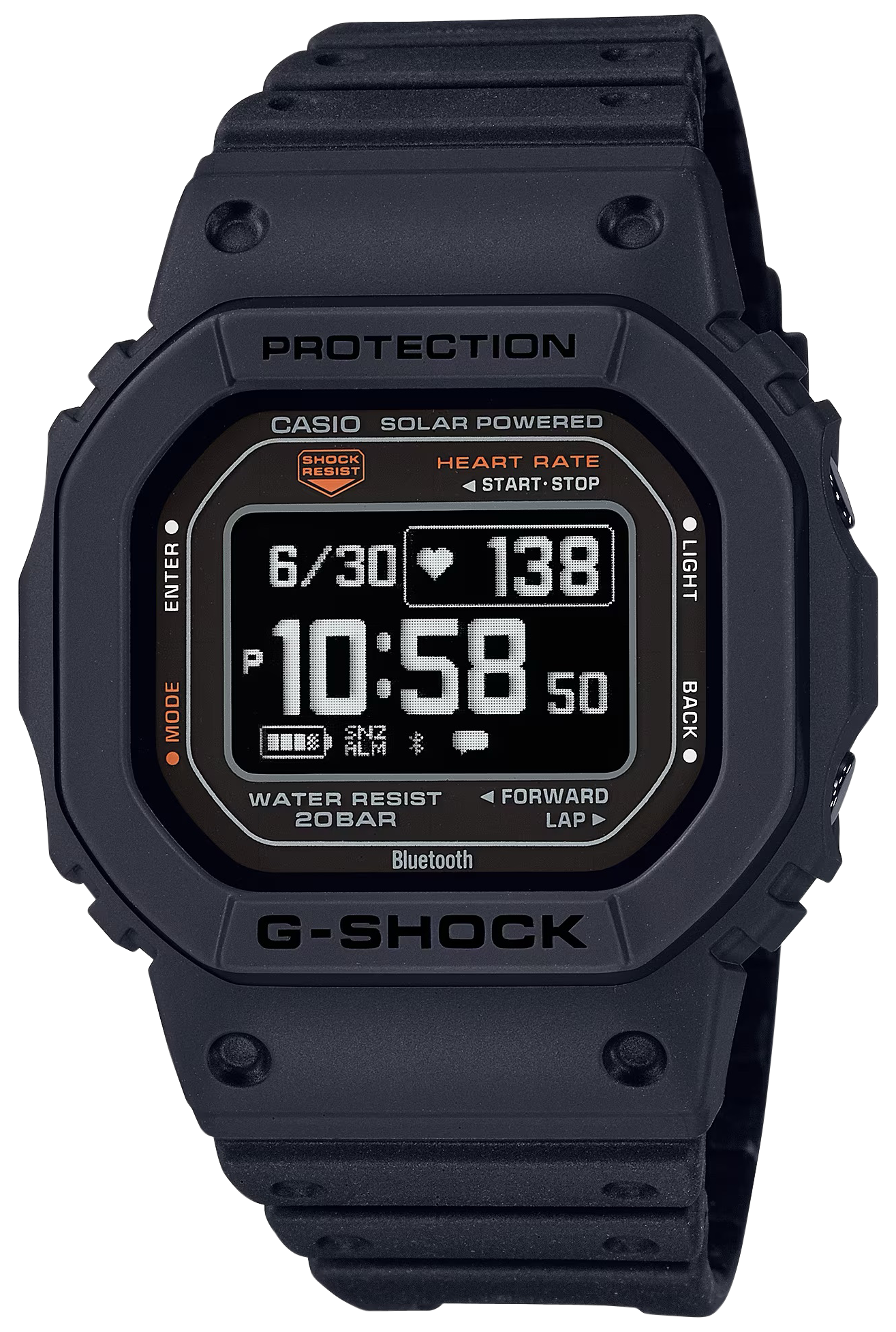 G-shock/vlc Distribution DWH56001 G-Shock Move Series Fitness Tracker Black Size 145-215mm