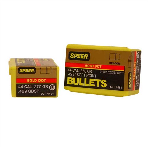 Speer 4461 DeepCurl  44Cal 270gr Soft Point 50 Per Box/5 Case