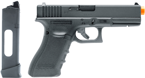 Umarex Glock Air Guns 2276318 G17 Gen4 Airsoft Pistol CO2 6mm 23+1 Black Polymer Frame & Grips, Compatible With Most Glock 17 Holsters, Accessories & Gear