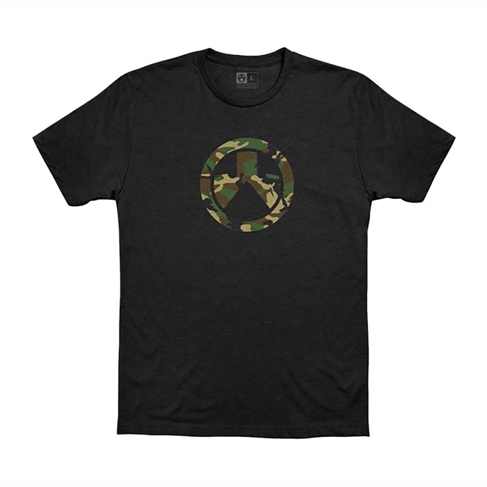 WOODLAND CAMO ICON CVC T-SHIRT X-LARGE BLACK