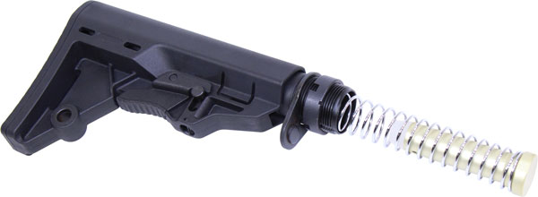 Guntec USA Ar15 Tactical Entry Stock Ar15 Compatible Matte Polymer