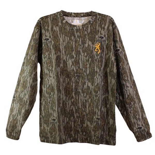 BRN TEE LS WASATCH MOBL 2XL