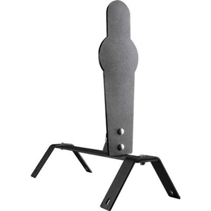 Champion Targets 44900 Center Mass Pop-Up Target Pistol/Rifle AR500 Steel Gray Silhouette Illustration Impact Enhancement Motion 3/8" Thick