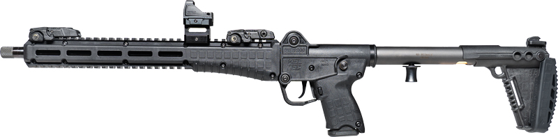Kel-Tec SUB-2000 Defender Gen 3 Carbine - Black | 9mm | 16" Barrel | Accepts G19 & G17 Mags | 15rd | Viridian RFX11
