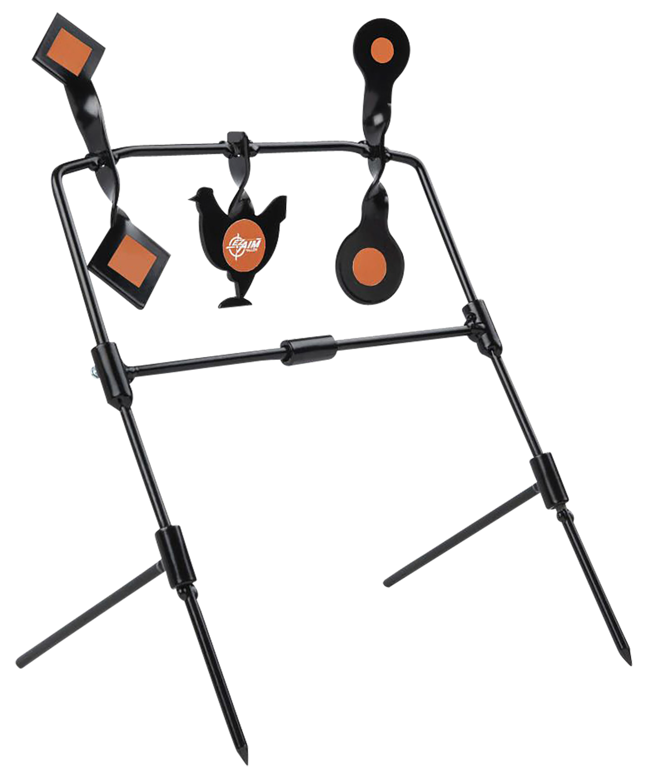 EZ-Aim 15665 Rimfire & Airgun Target Kit  Black/Orange Steel Standing