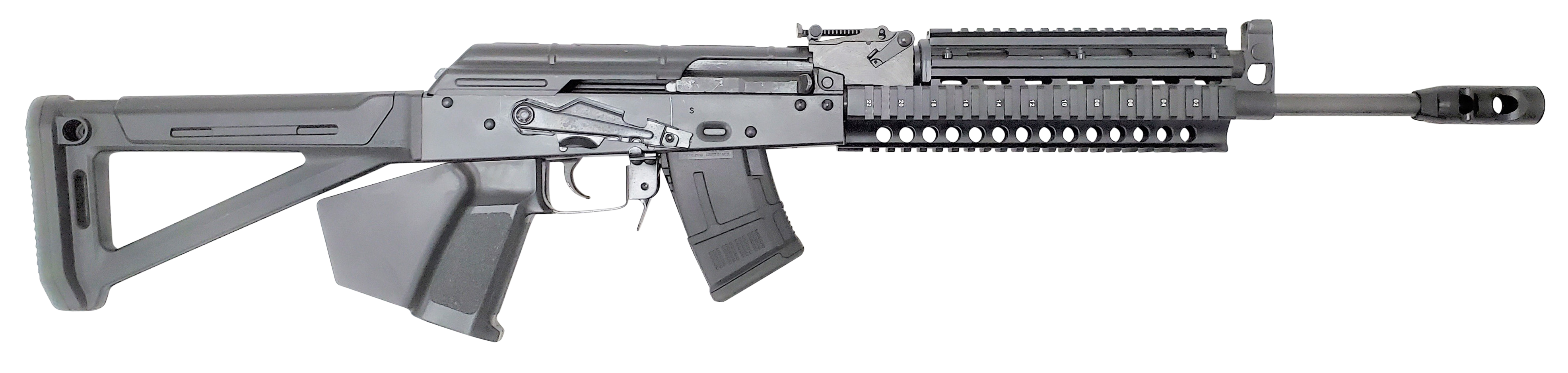 Riley Defense Inc RAK103MPCA RAK-47 *CA Compliant 7.62x39mm 10+1 16.25" 4150 Nitride Barrel, Heat-Treated Mil-Spec Stamped Steel Receiver, Quad Rail Handguards, Magpul AK Stock, Shark Fin Grip