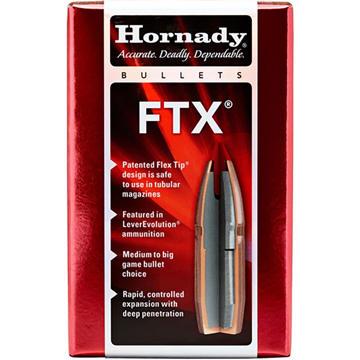 Hornady FTX Rifle Bullets 35 cal. .355 165 gr. FTX 100 box