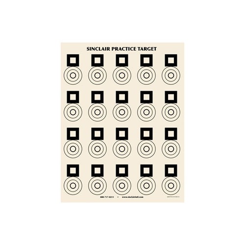 SINCLAIR BENCHREST PRACTICE TARGET (25 PACK)