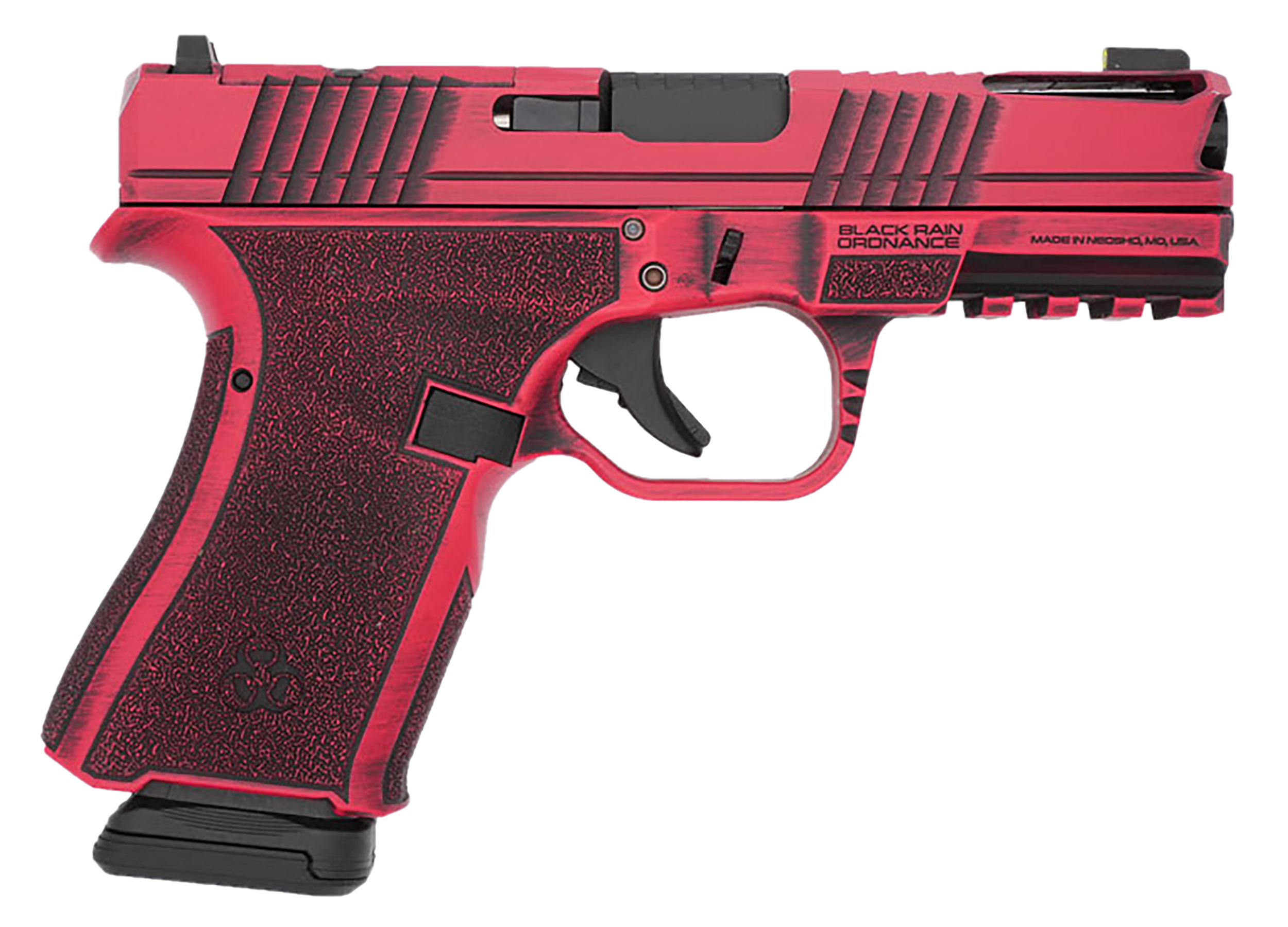 Black Rain Ordnance FLP9MMRB   Compact Frame 9mm 15+1 4" Stainless Steel Slide