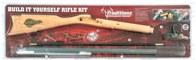Traditions St. Louis Hawken Rifle Kit Hardwood .50 cal.