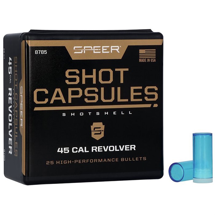 Speer Empty Handgun Shot Capsules & Base Plugs .45 Colt 25/ct