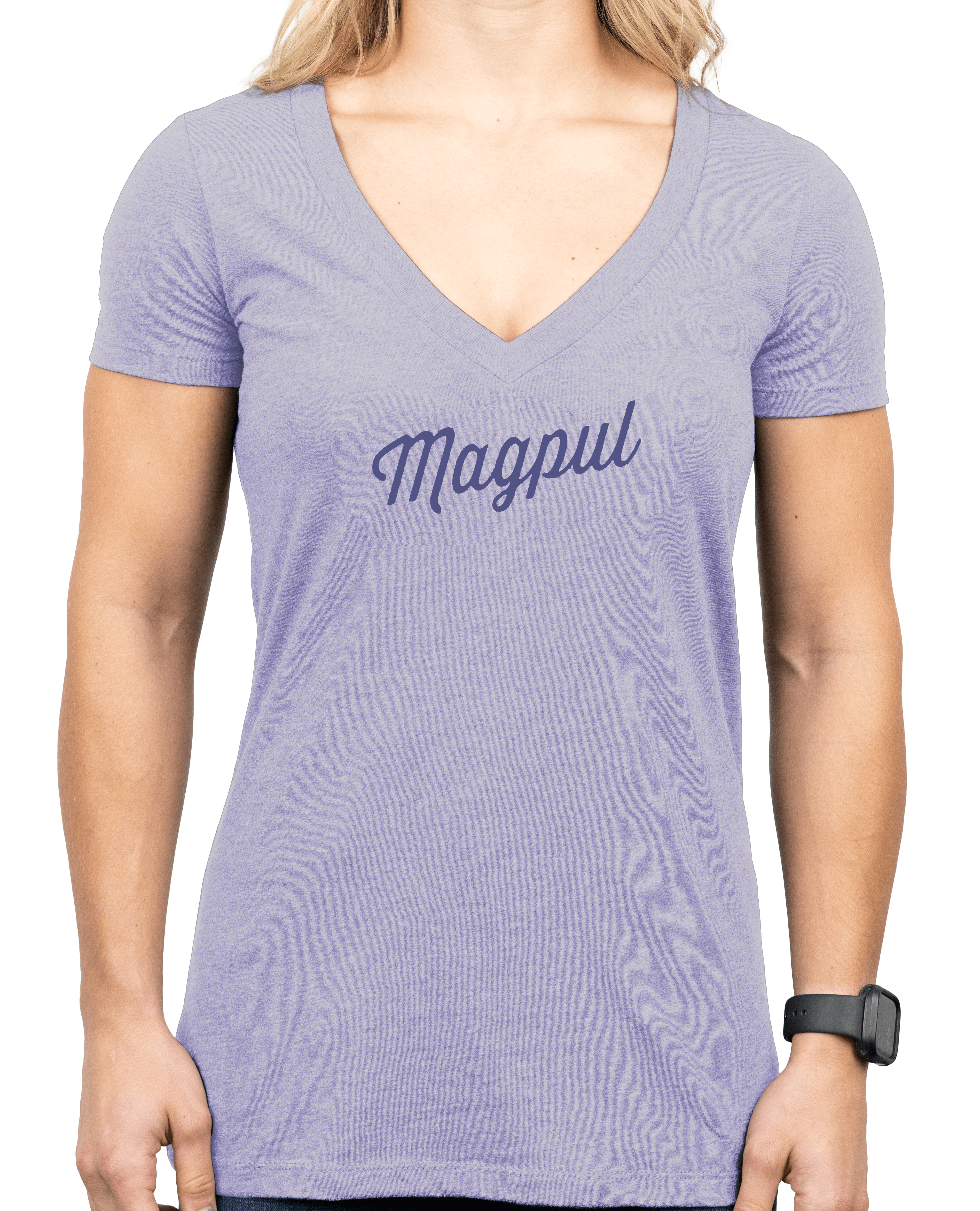 Magpul MAG1336-530-XL Rover Script Women's Orchid Heather Cotton/Polyester Short Sleeve XL