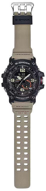 G-shock/vlc Distribution GG10001A5 G-Shock Tactical MudMaster Keep Time Tan Size 145-215mm Features Digital Compass