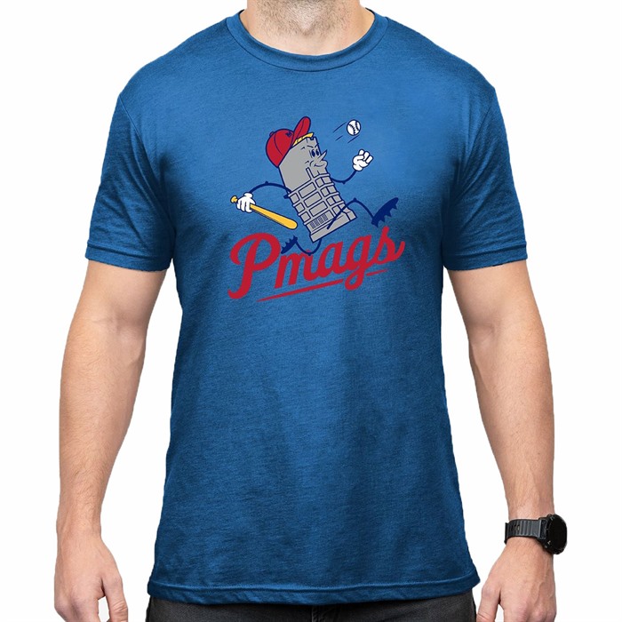 BASES LOADED BLEND T-SHIRT ROYAL HEATHER MEDIUM