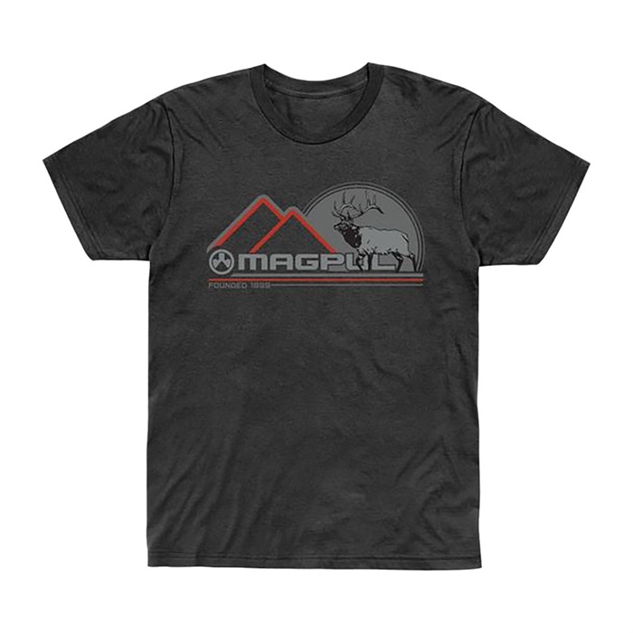 Magpul MAG1234-011-S Wapiti  Charcoal Heather Cotton/Polyester Short Sleeve Small