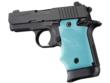 Hogue Rubber Grip with Finger Grooves Aqua for Sig Sauer P938 Ambi Safety