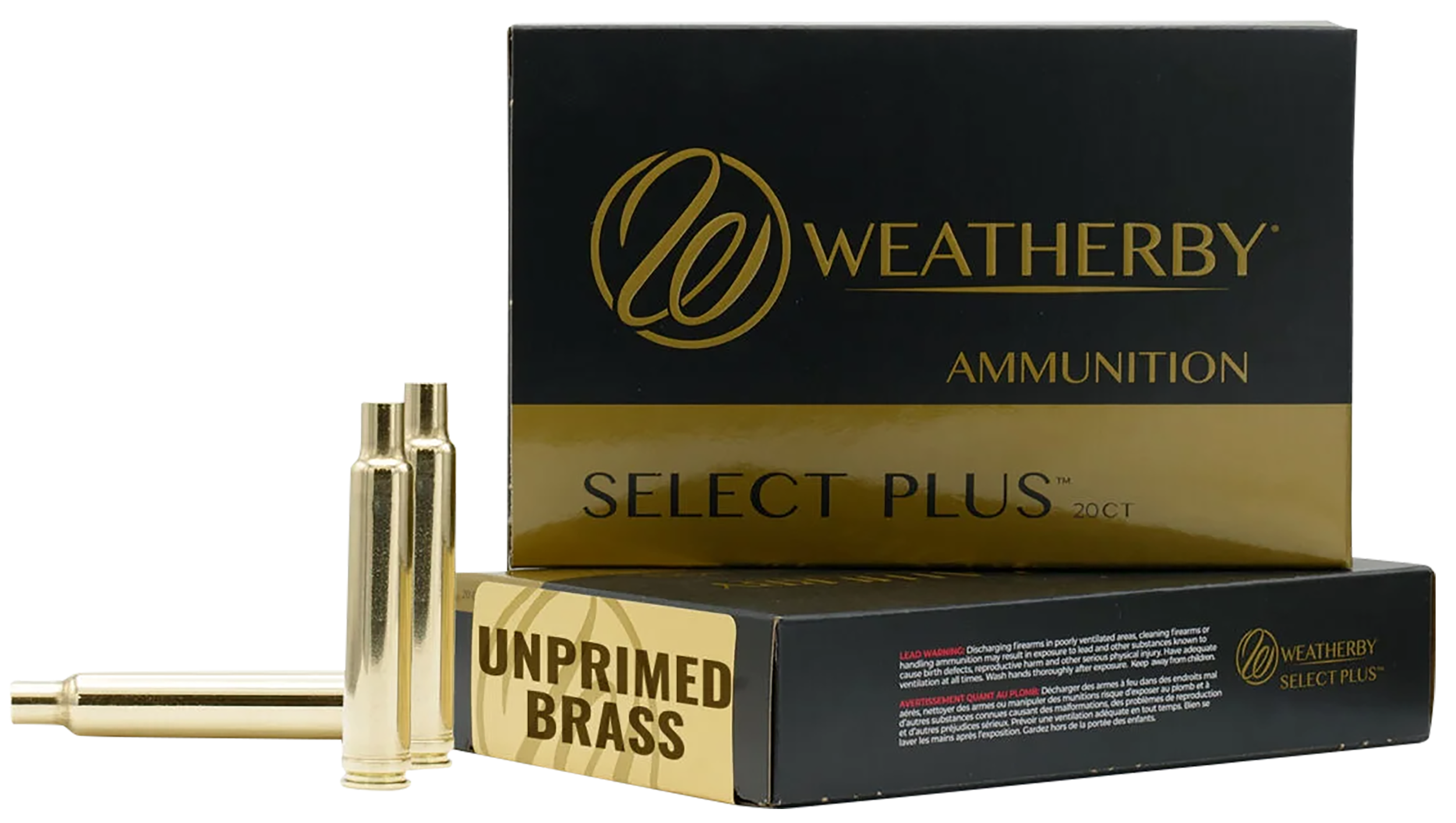 Weatherby Unprimed Brass Rifle Cartridge Cases 20/ct  .240 Wby