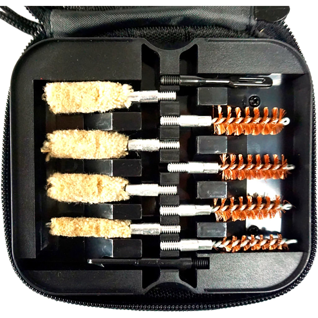 Clenzoil 2328 Field & Range Cleaning Kit Multi-Caliber Pistol/17 Pieces Black