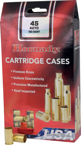 Hornady Unprimed Brass 45 ACP 100 pk.