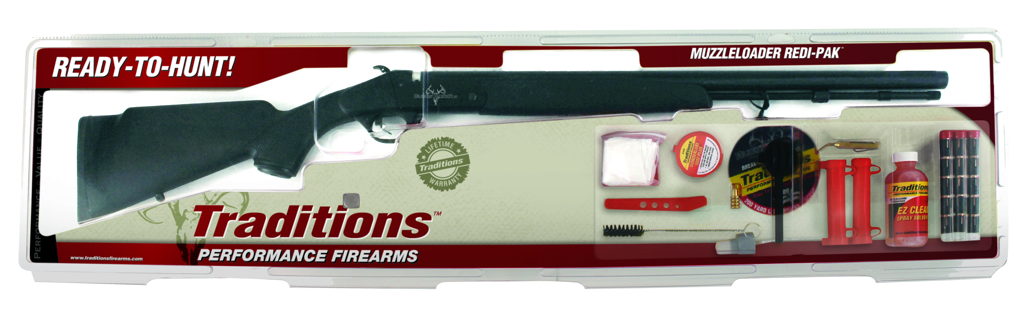 Traditions Buckstalker Redi-Pak .50 cal 24 in. Blued