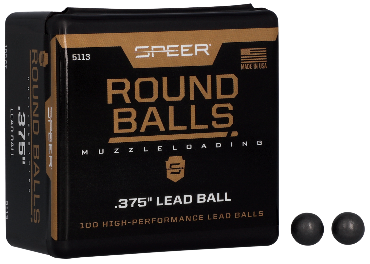 Speer 5113 Lead Balls  36Cal Lead Ball 79gr 100 Per Box/5 Case