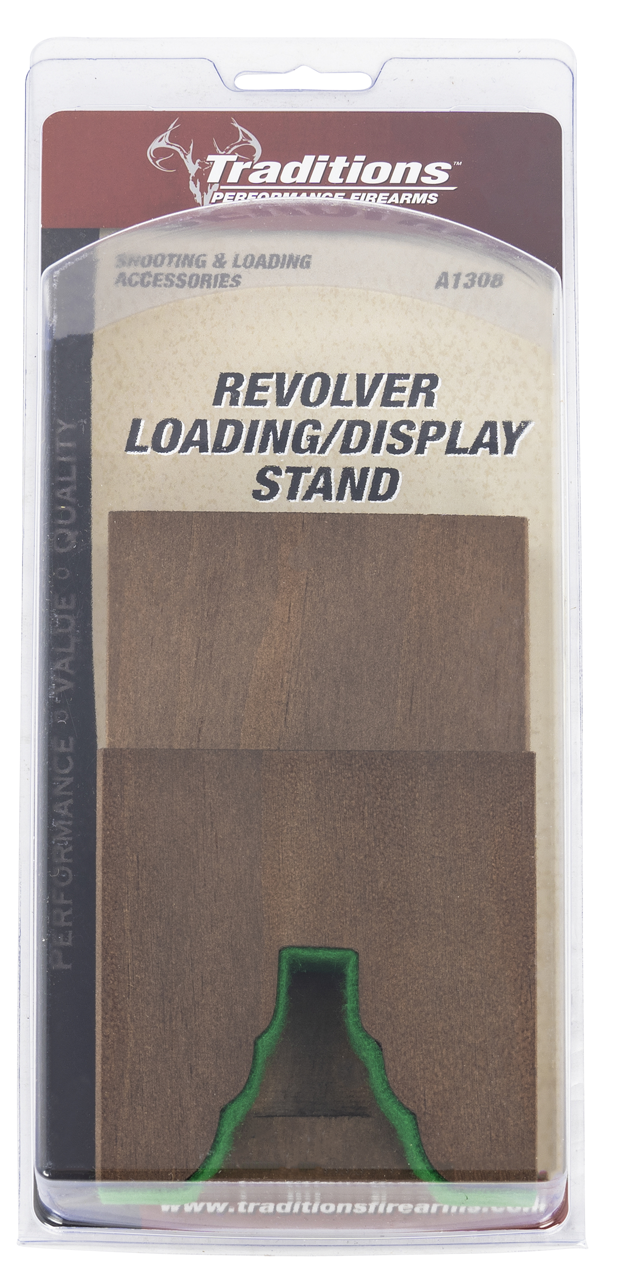 Traditions A1308  Display/Loading Stand Brown Black Powder Wood Multi Caliber