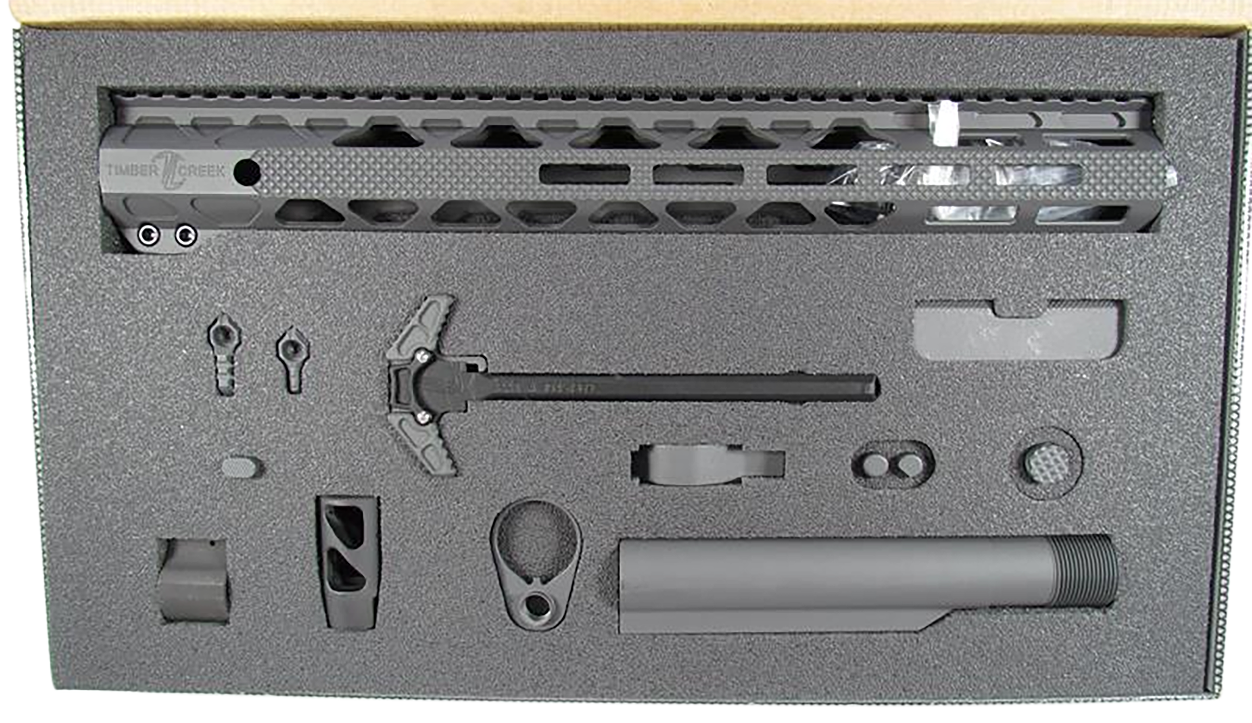 Timber Creek Outdoors Greyman Complete AR-15 Build Kit Stealth Flat Handguard